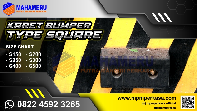 Rubber Bumper Square,Karet Bumper,fender square,Bumper Karet Kotak,bumper gudang,mpmperkasa