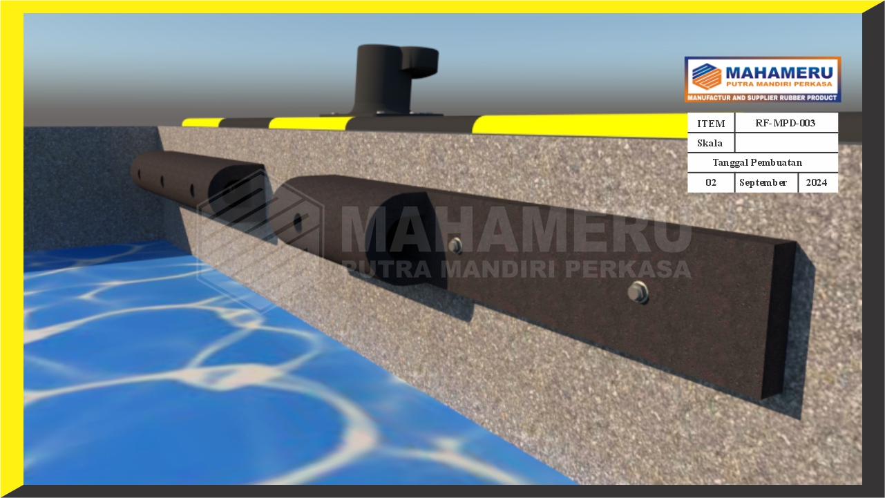 Pemasangan Karet Fender Tipe D mpmperkasa,karet fender tipe D,Produk,